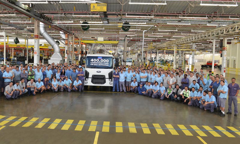 Ford Caminhões comemora marca de 400 mil unidades produzidas em São Bernardo do Campo