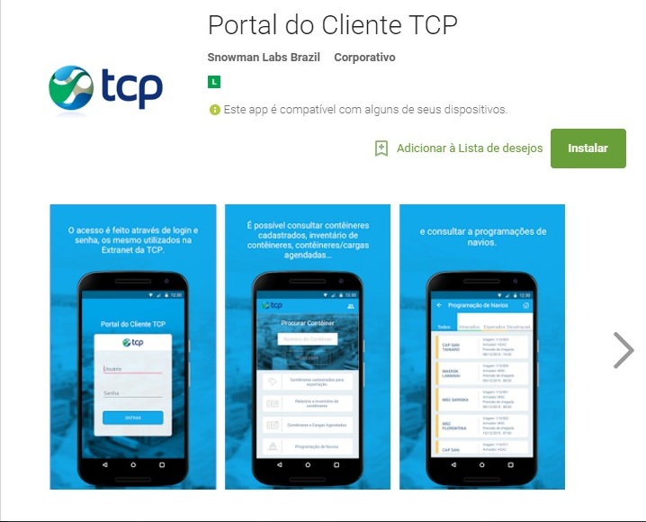 TCP lança aplicativo para celular e tablets