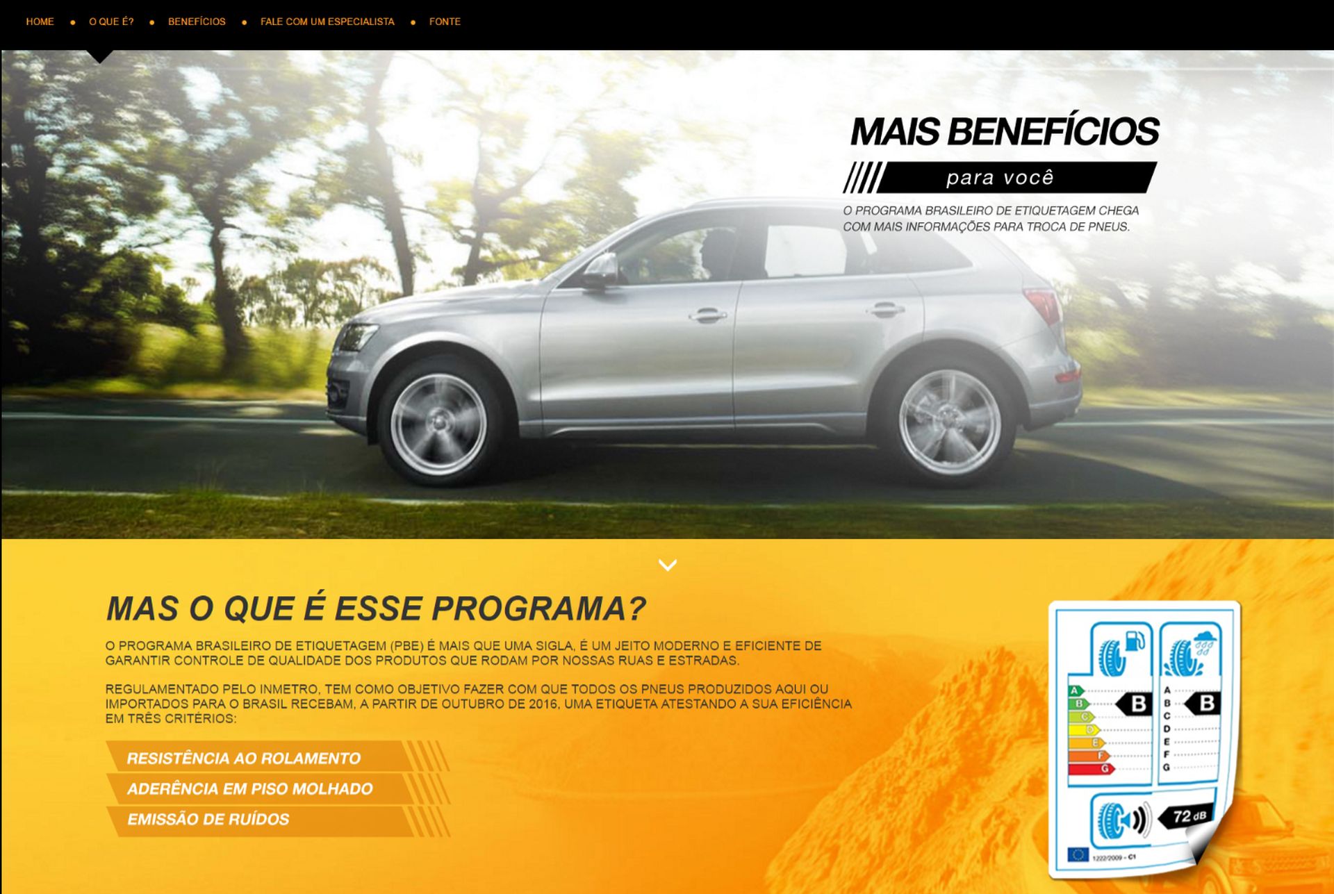 Continental Pneus lança portal educativo sobre Programa Brasileiro de Etiquetagem