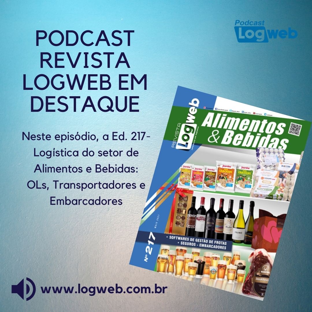 Podcast Revista Logweb em Destaque Ed. 217 – Logística do setor de alimentos e bebidas