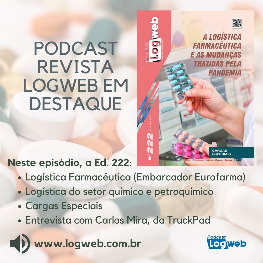 Podcast Revista Logweb em Destaque Ed. 222 – Logística Farmacêutica