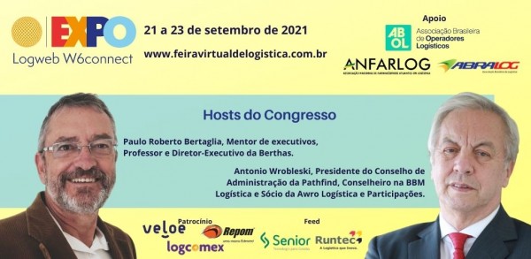 Expo Logweb W6connect anuncia Antonio Wrobleski e Paulo Bertaglia como hosts do congresso