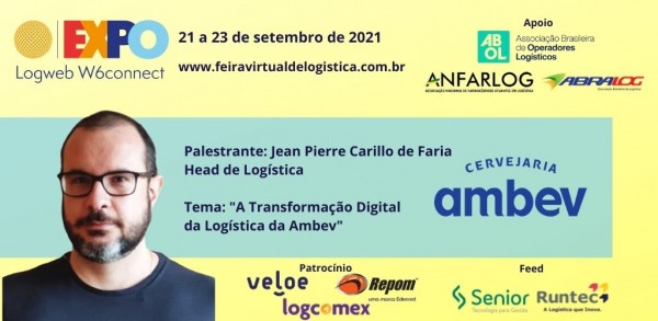 Transformação Digital da Logística da Ambev é tema de palestra de Jean Pierre Carillo de Faria na Expo Logweb W6connect