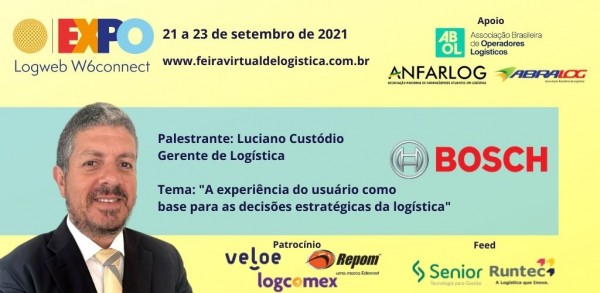 Luciano Custódio falará sobre UX na logística, pela Bosch, na Expo Logweb W6connect