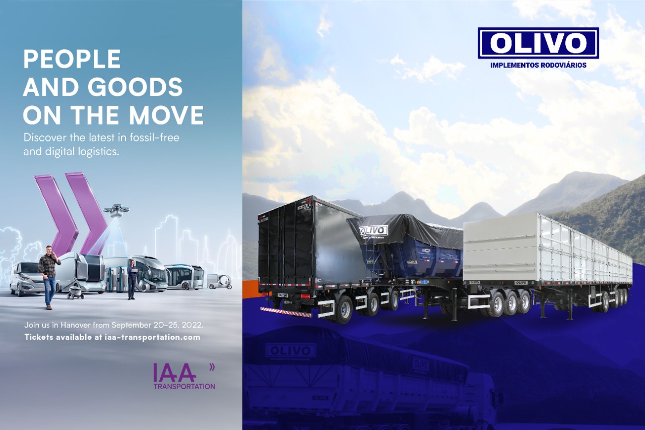 Olivo Implementos Rodoviários chega ao mercado externo participando da IAA Transportation