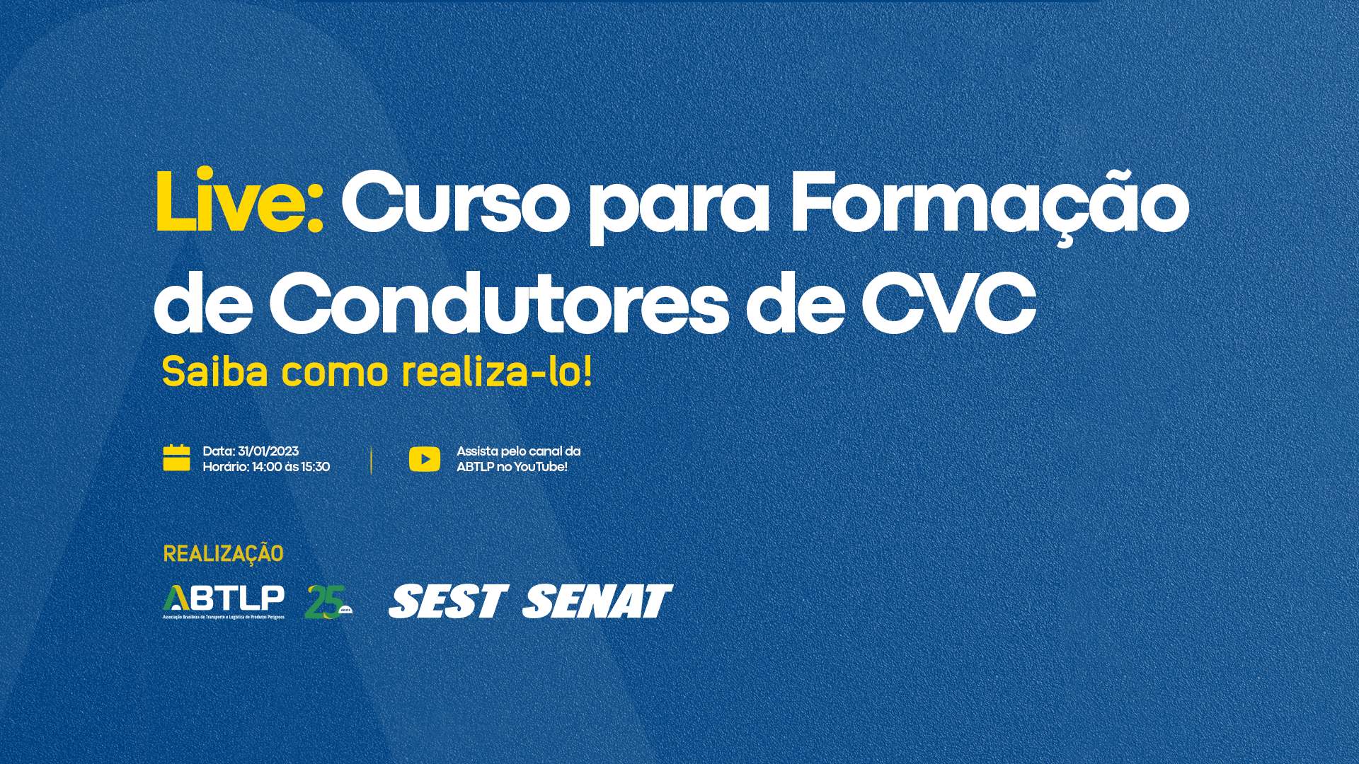 ABTLP E SEST SENAT apresentam Curso de Formação de Condutores para CVC