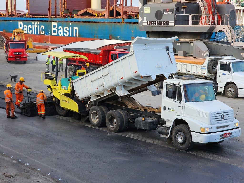 Primeira fase de obras de pavimentação do Porto do Rio Grande são concluídas