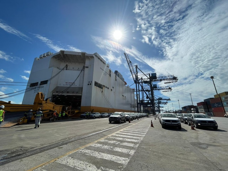 TCP recebe maior navio Ro-Ro em capacidade no terminal