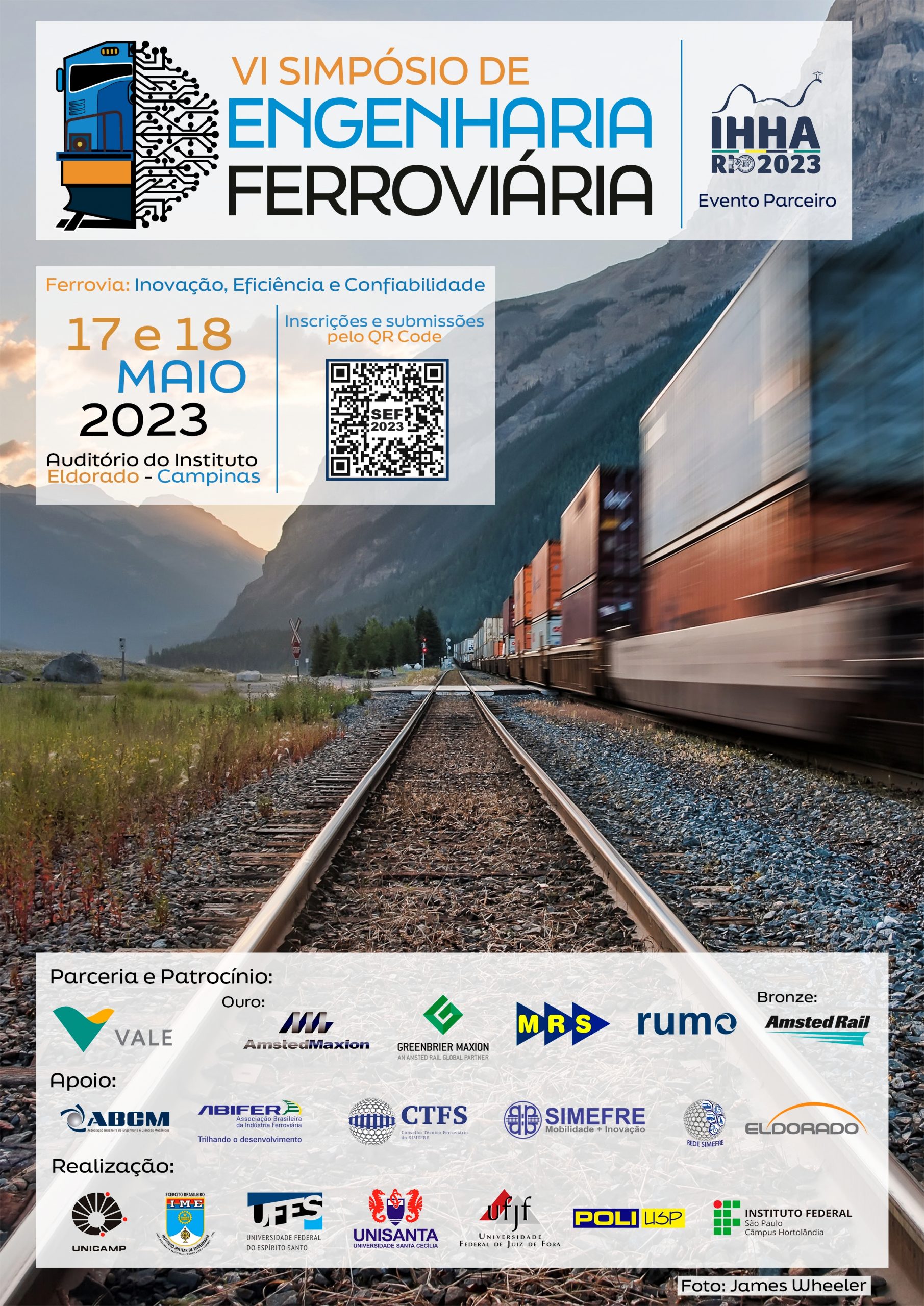 VI Simpósio de Engenharia Ferroviária contará com palestra inaugural da Conferência IHHA e apresentação de artigos técnicos