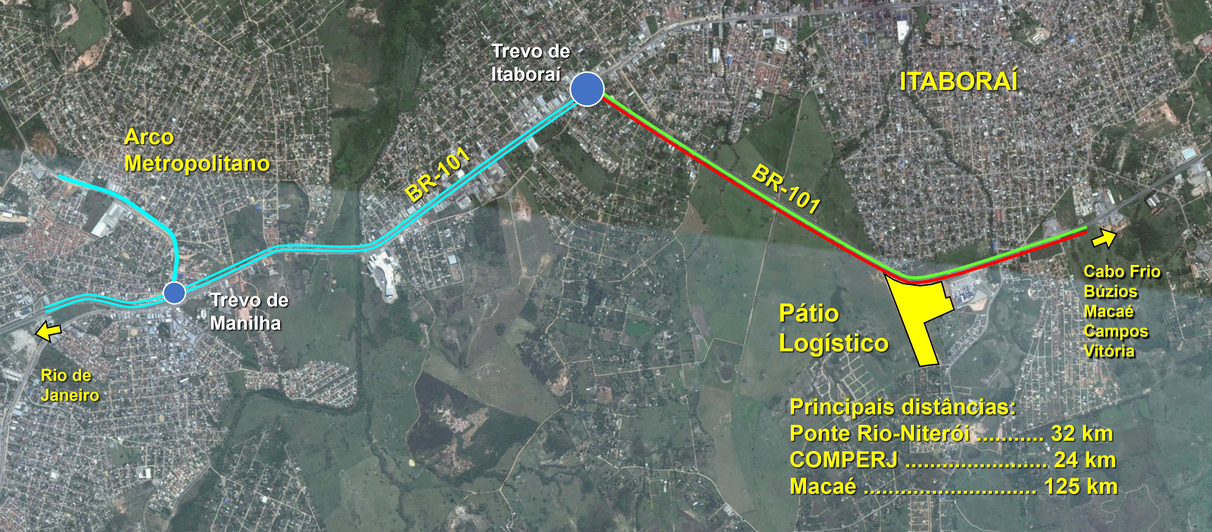 Oferta imperdível para Operadores Logísticos e Transportadoras: terreno de 191.000 m2 à venda na BR-101, saída Norte do Rio de Janeiro