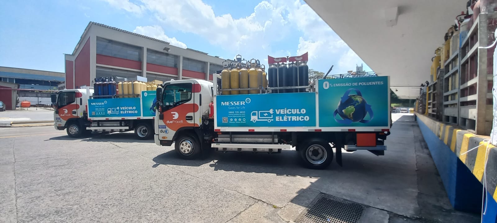 Messer Brasil testa primeiros veículos elétricos do país para transporte de cilindros; Logweb foi conhecer!