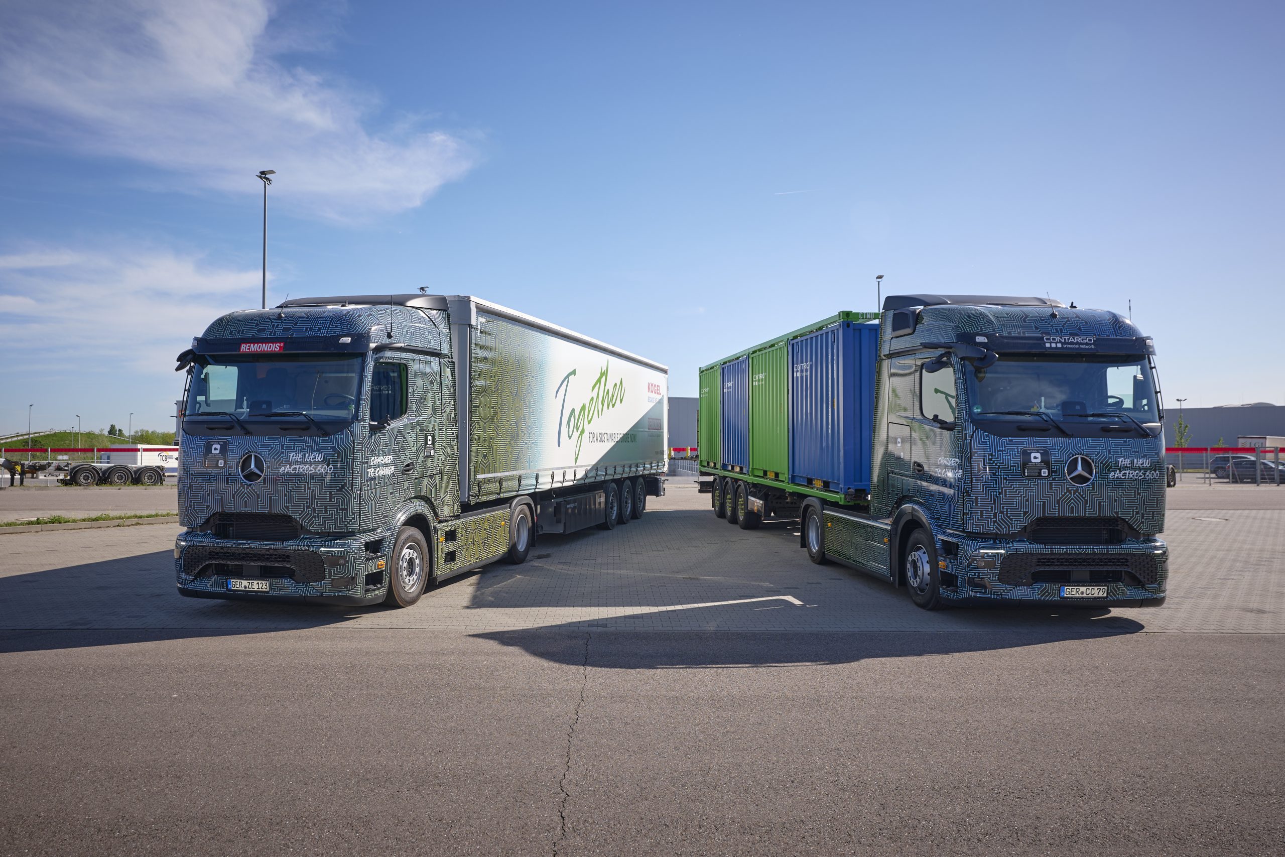 Empresas da Alemanha recebem os primeiros caminhões elétricos Mercedes-Benz eActros 600 para testes em suas frotas