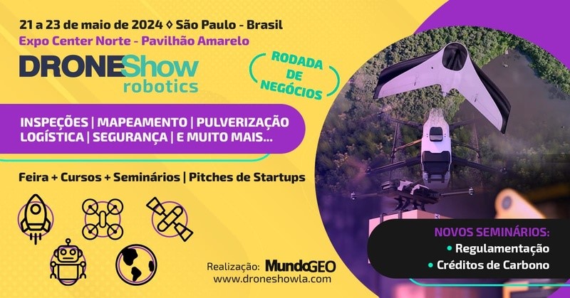 Feira DroneShow Robotics 2024 vai apresentar inovações em drones para logística