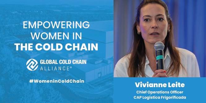 Diretora da Cap Logística Frigorificada recebe o prêmio “Mulheres na Cadeia do Frio” da Global Cold Chain Alliance