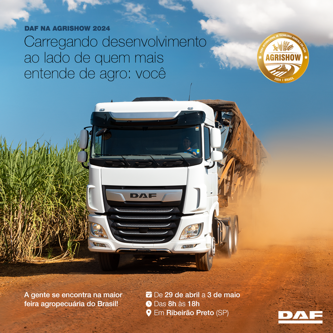 DAF Caminhões marca presença na Agrishow 2024 com as melhores soluções para o agronegócio