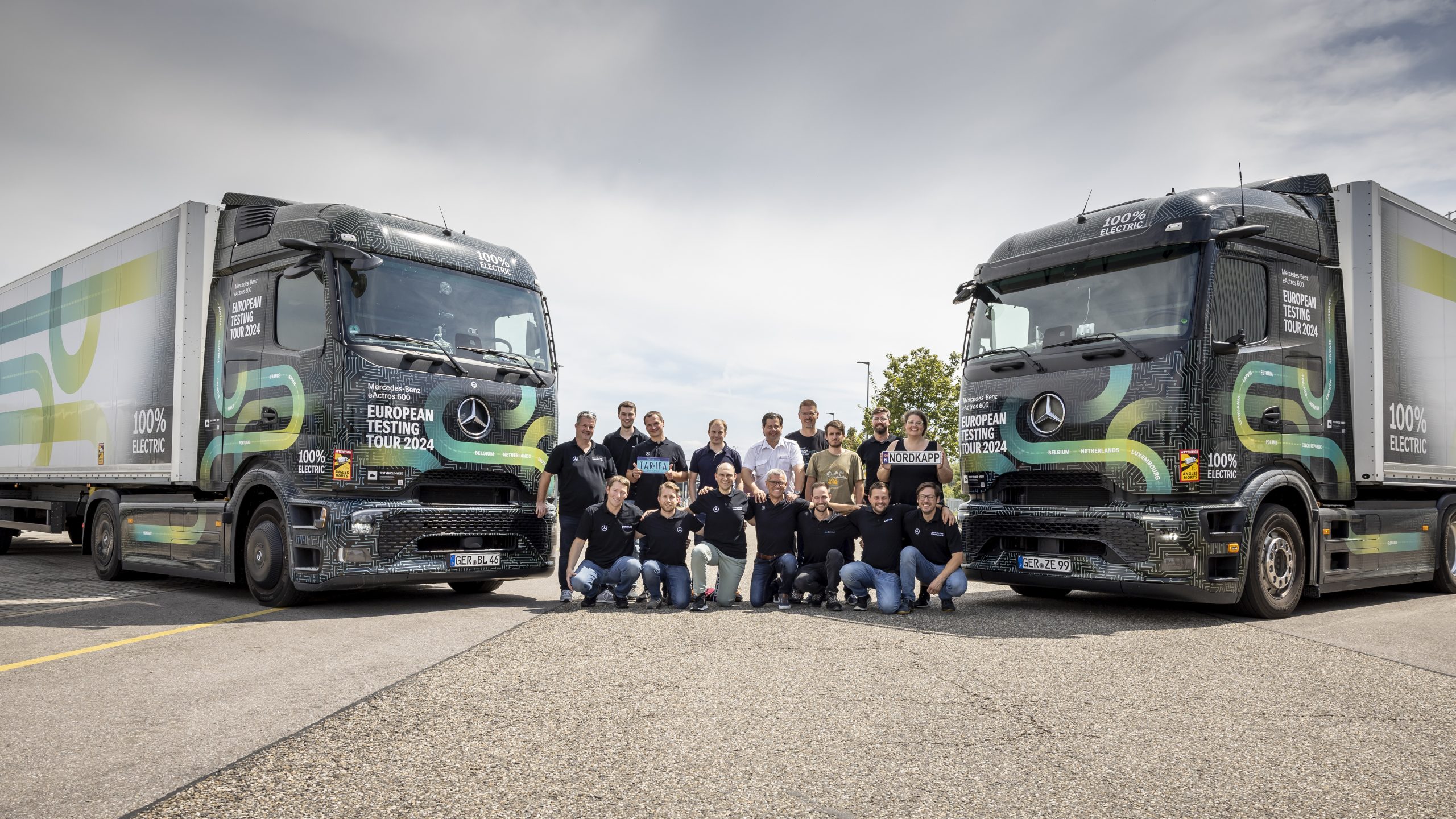 Caminhão elétrico Mercedes-Benz eActros 600 conclui percurso de 15.000 quilômetros pela Europa com sucesso