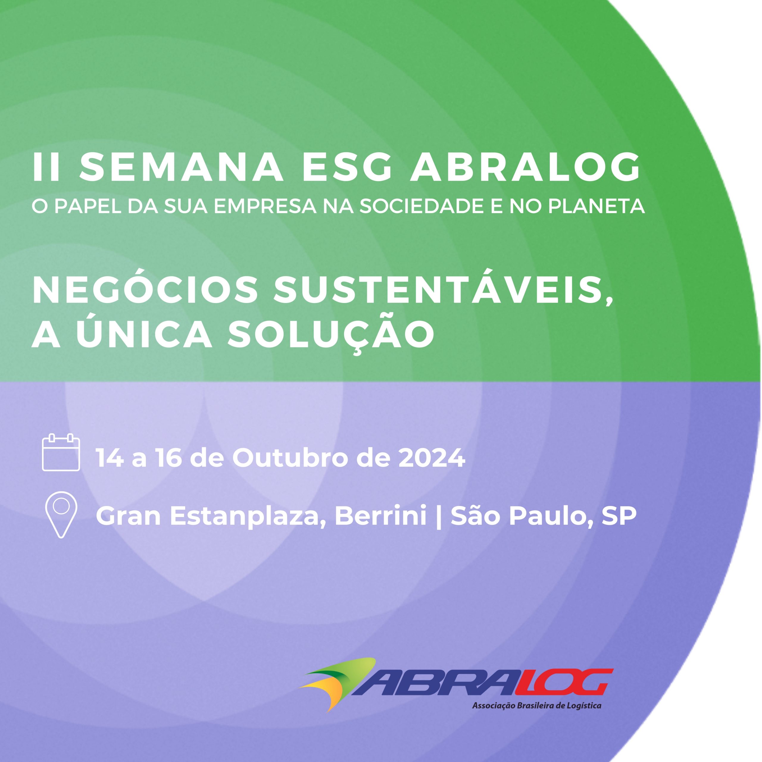 Abralog abre inscrições para sua II Semana ESG