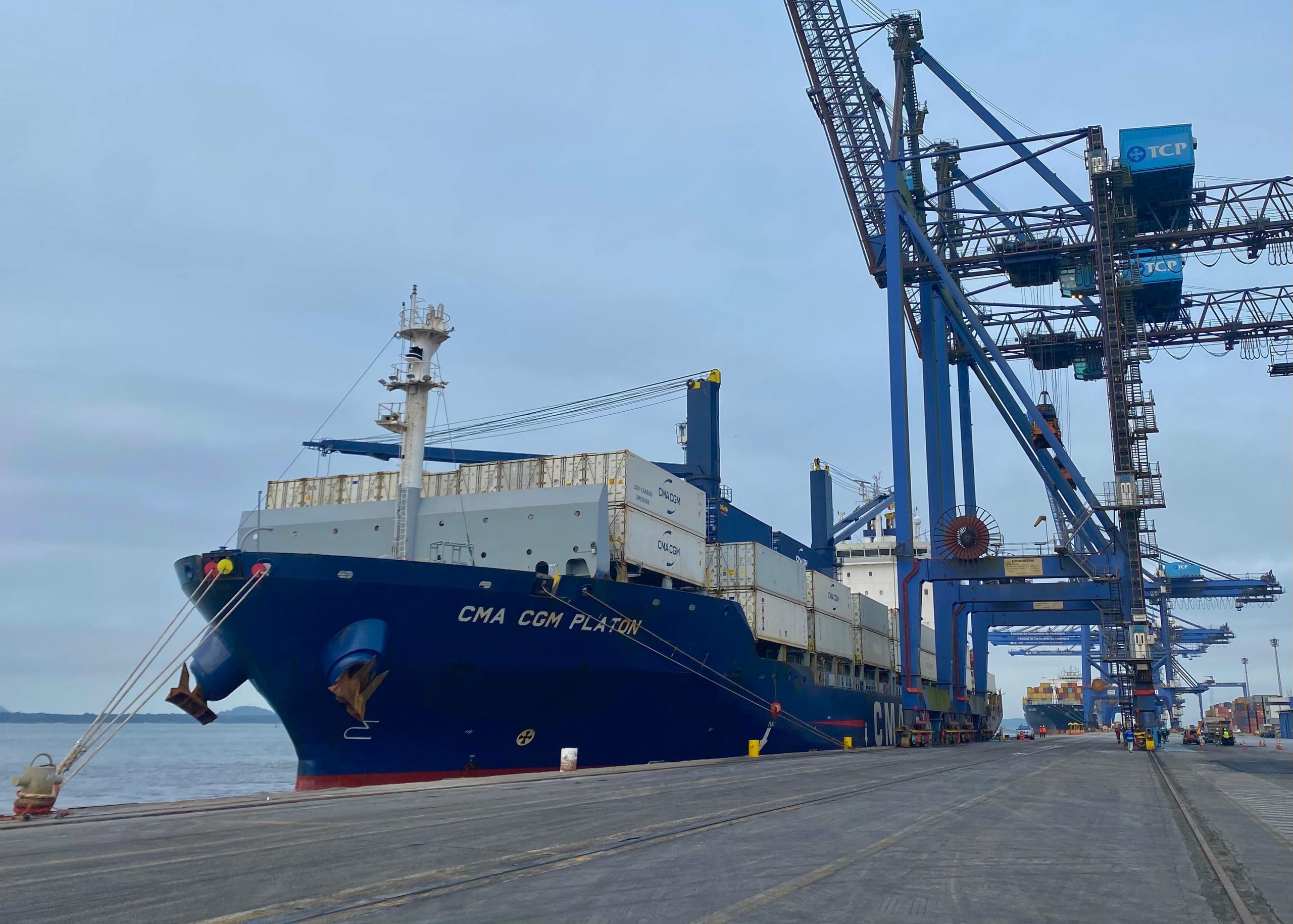 Terminal de Contêineres de Paranaguá recebe atracação inaugural do serviço CMA CGM Atlas